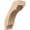 Ekena Millwork 5-inch W x 12-inch D x 16-inch H Pescadero Rough Cedar Woodgrain TimberThane Knee Brace, Primed BRCUR05X12X16PECRCPR - alternate 1